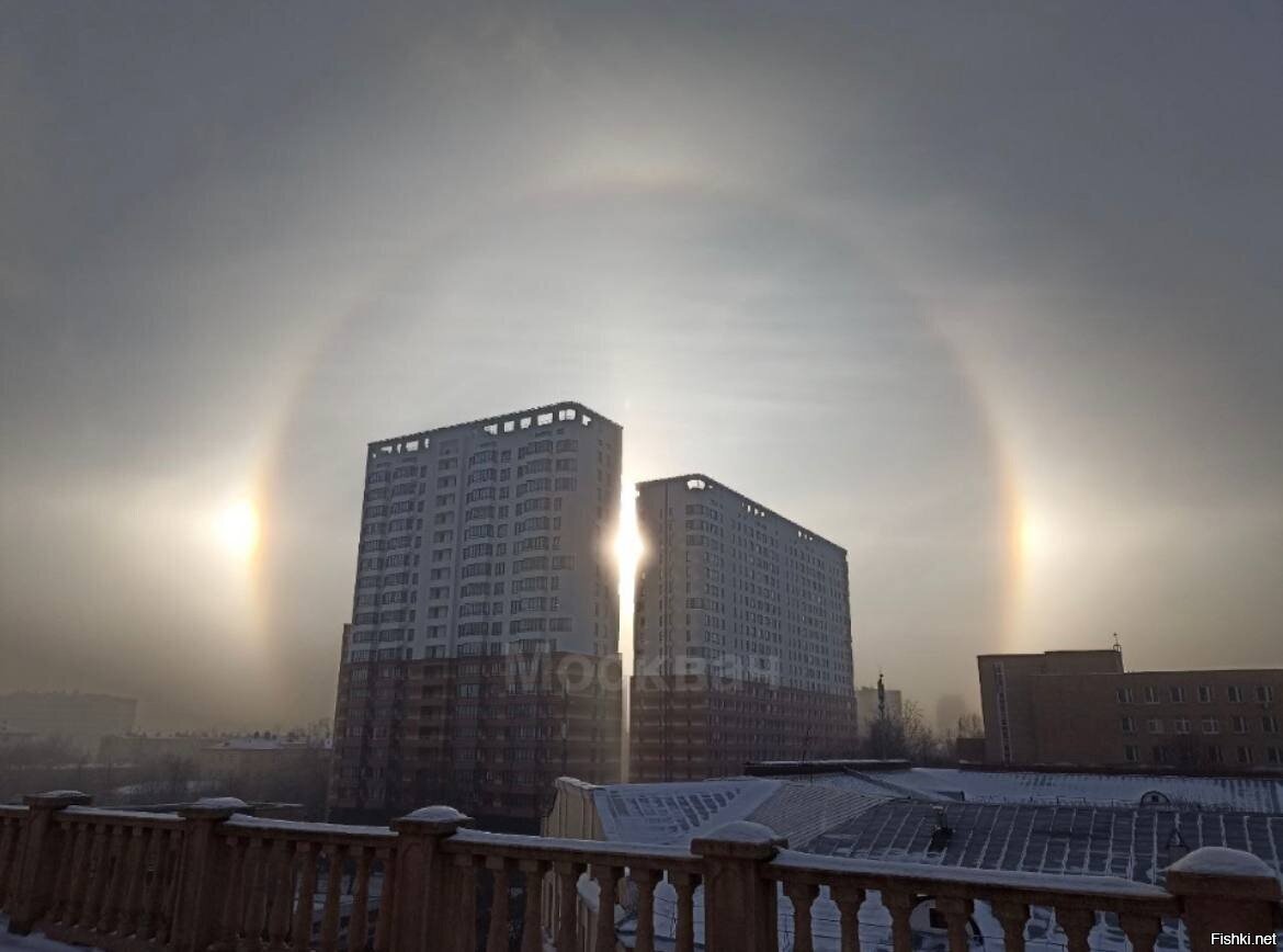 Солнечное гало в Москве