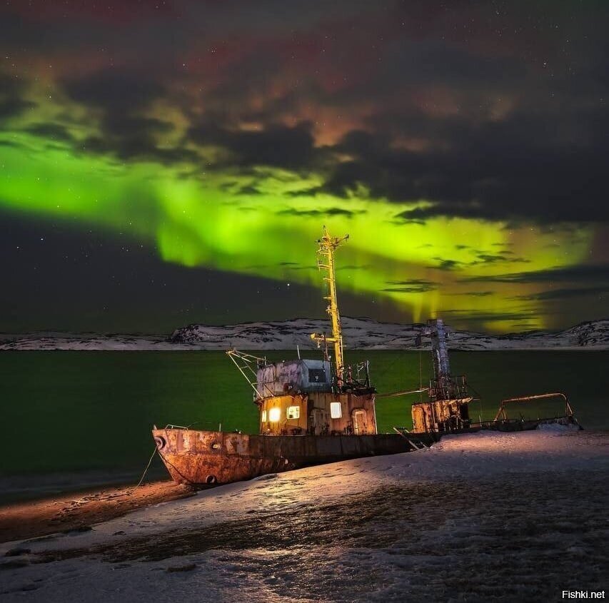 Северное сияние, Териберка 