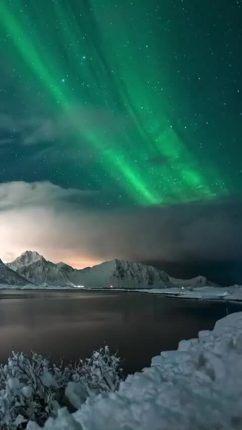 Северное сияние в Норвегии