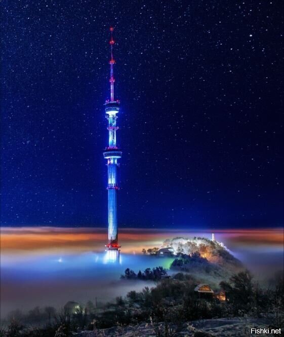 Телебашня на горе Кок тобе в Алма-Ате