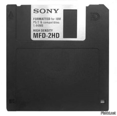 Трудно поверить, но когда-то мы использовали хранилища с объёмом памяти 1,44 Мб