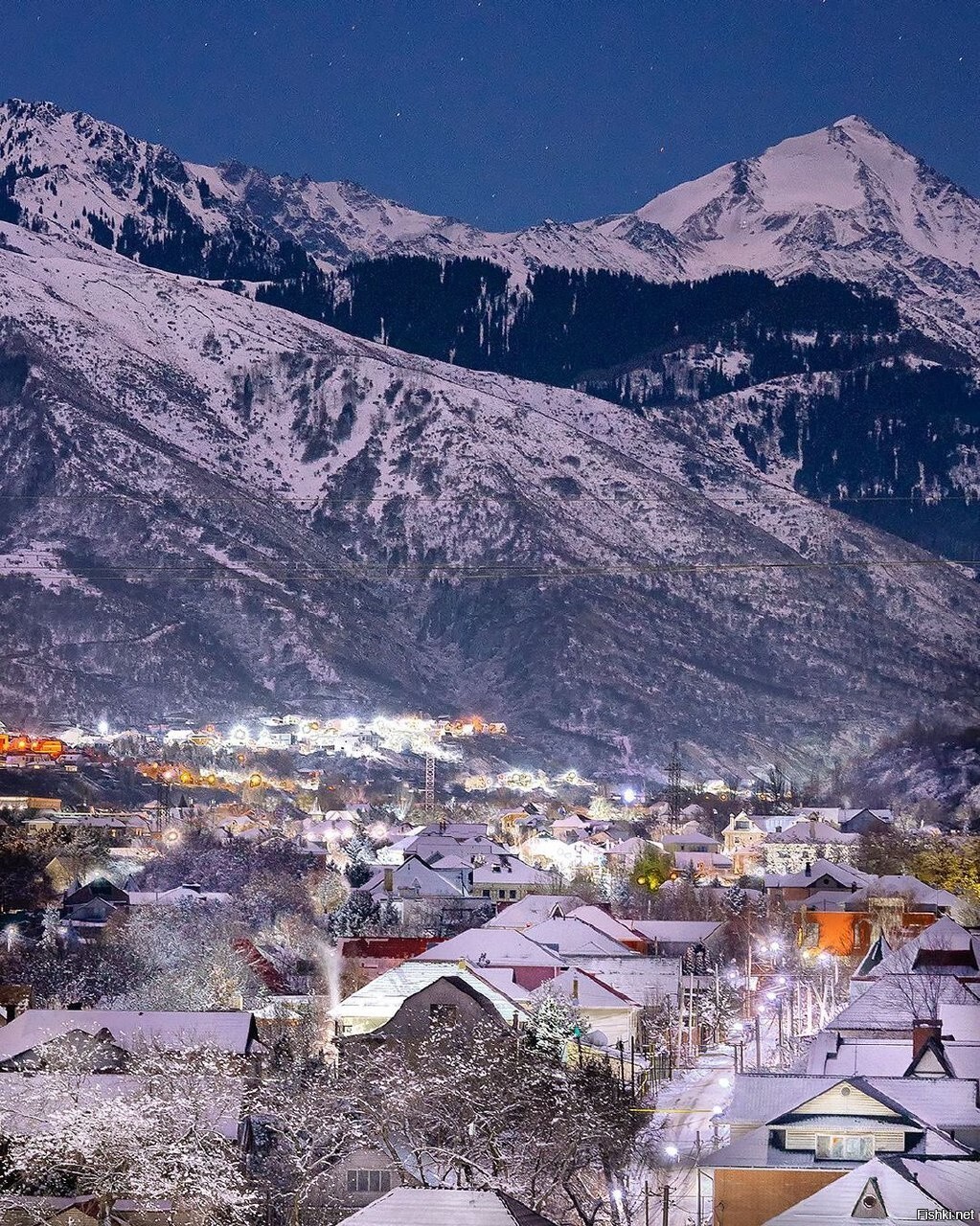 Сегодня вечером в предгорьях Алма-Аты