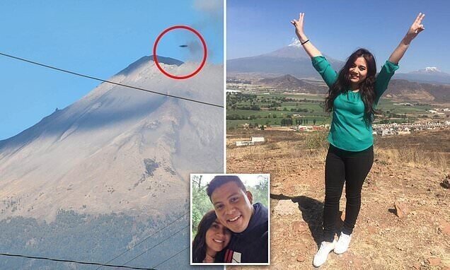 В Мексике заметили неопознанный объект прямо над вулканом Попокатепетль