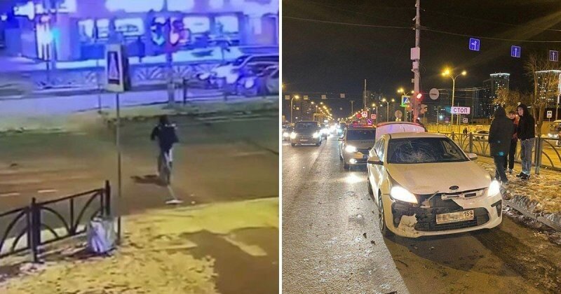 На красный по «зебре»: в Екатеринбурге велосипедист попал под машину