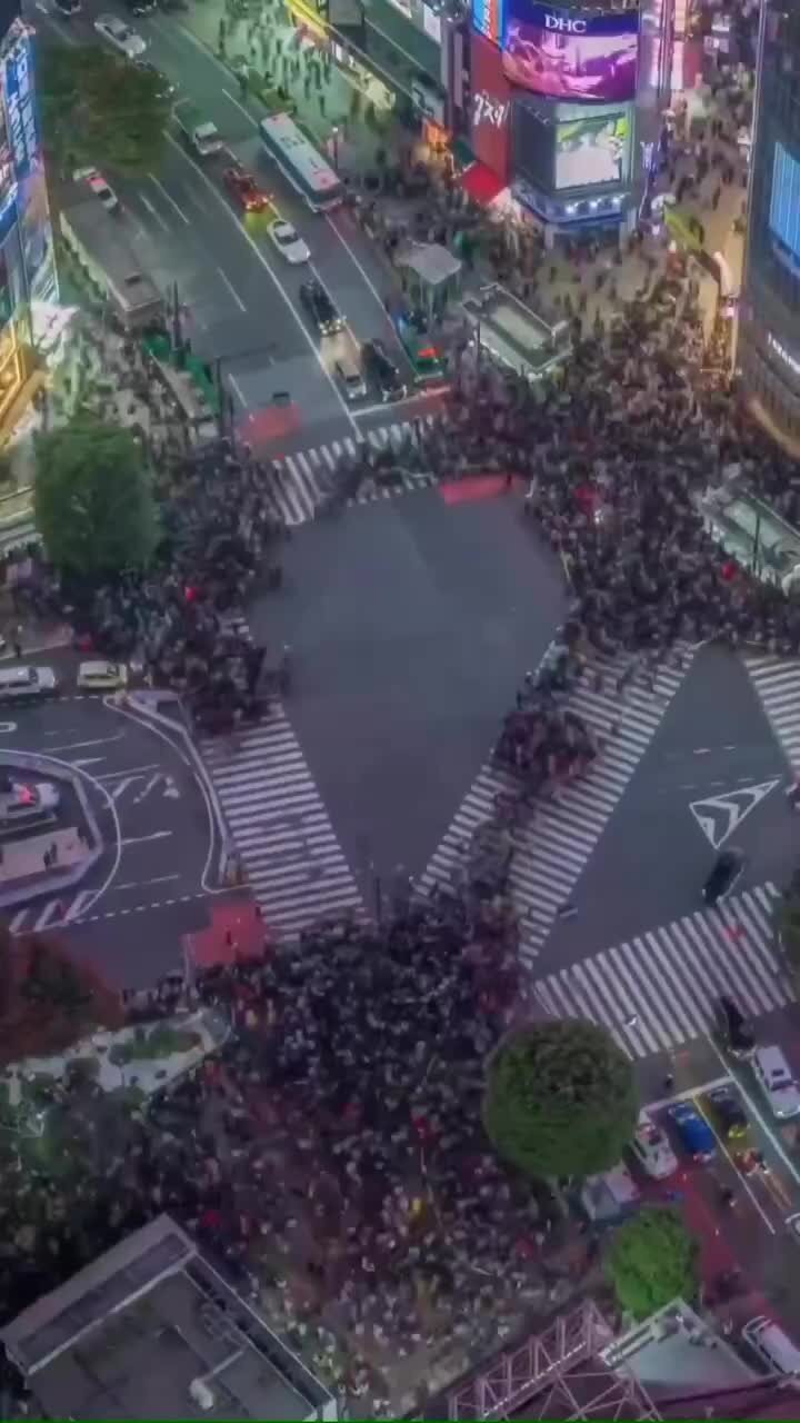 Перекрёсток в Токио