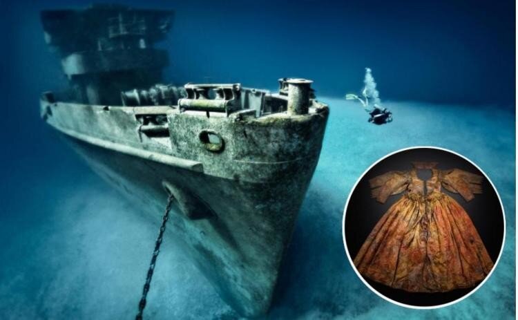 В сундуке утонувшего в 1660 году корабля ученые нашли свадебное платье