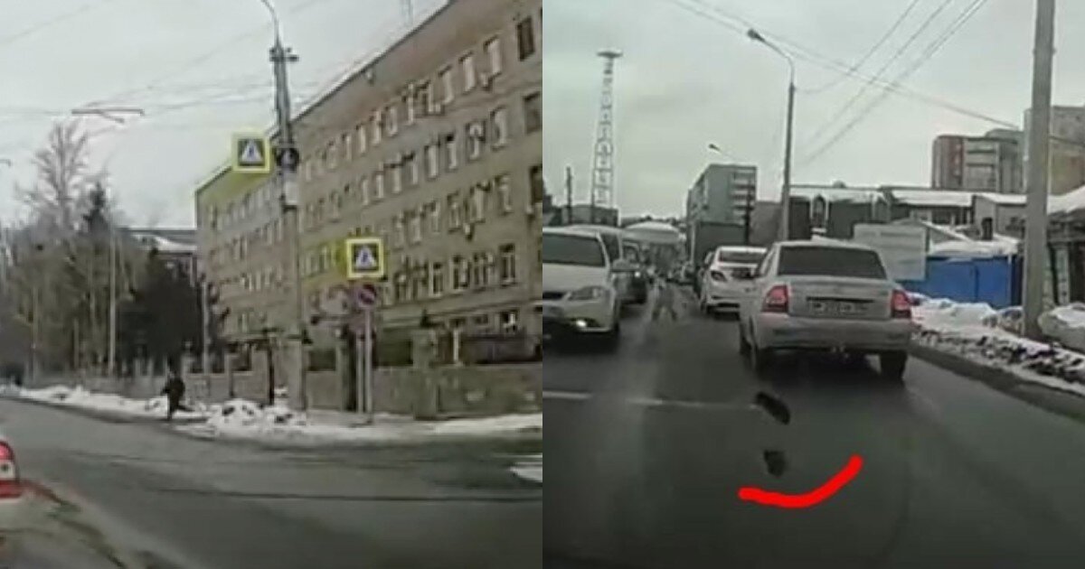 Теряя тапки: с территории СИЗО в Омске сбежал мужчина и попал на камеры видеорегистратора
