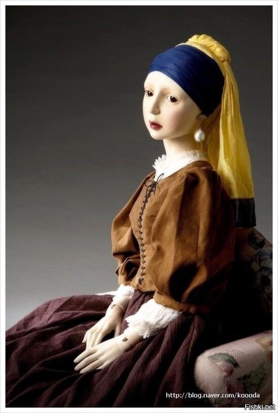Кукла "Девушка с жемчужной сережкой"