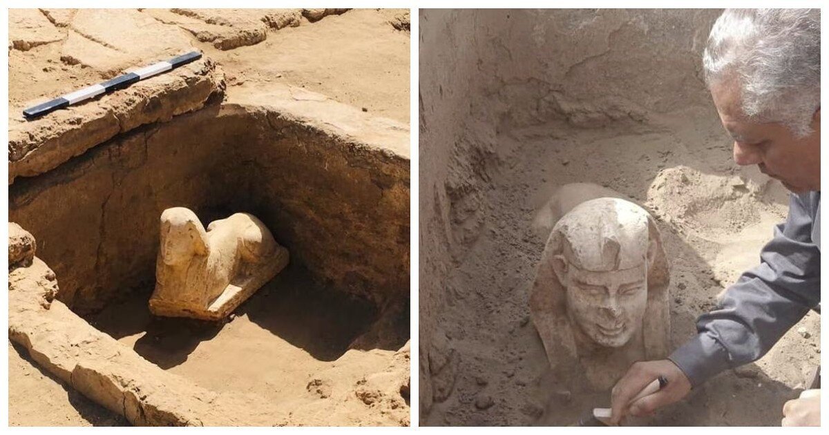 В Египте раскопали хижину римской эпохи и сфинкса с лицом римского императора