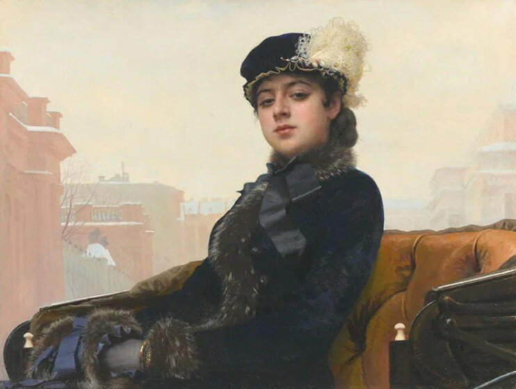 Почему картина Крамского "Незнакомка" считалась неприличной по нормам морали XIX века?