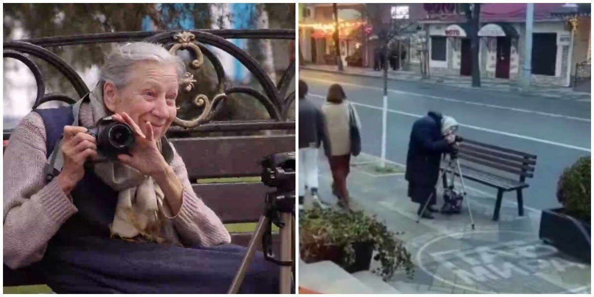 81-летняя старушка в платочке, фотографирующая Краснодар, рассказала о своей жизни