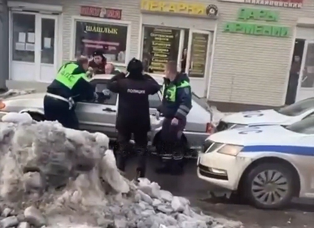 Задержание пьяного водителя в Андреевке