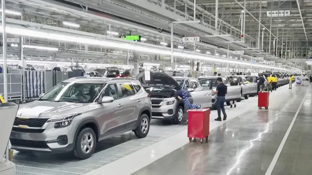 С завода Kia в Индии незаметно украли 900 двигателей