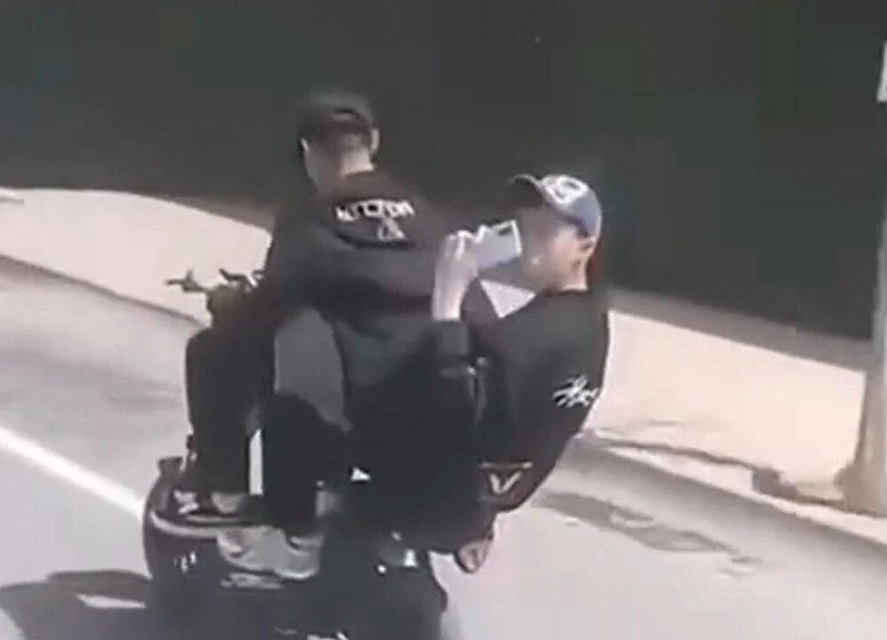 Два юных мотохруста