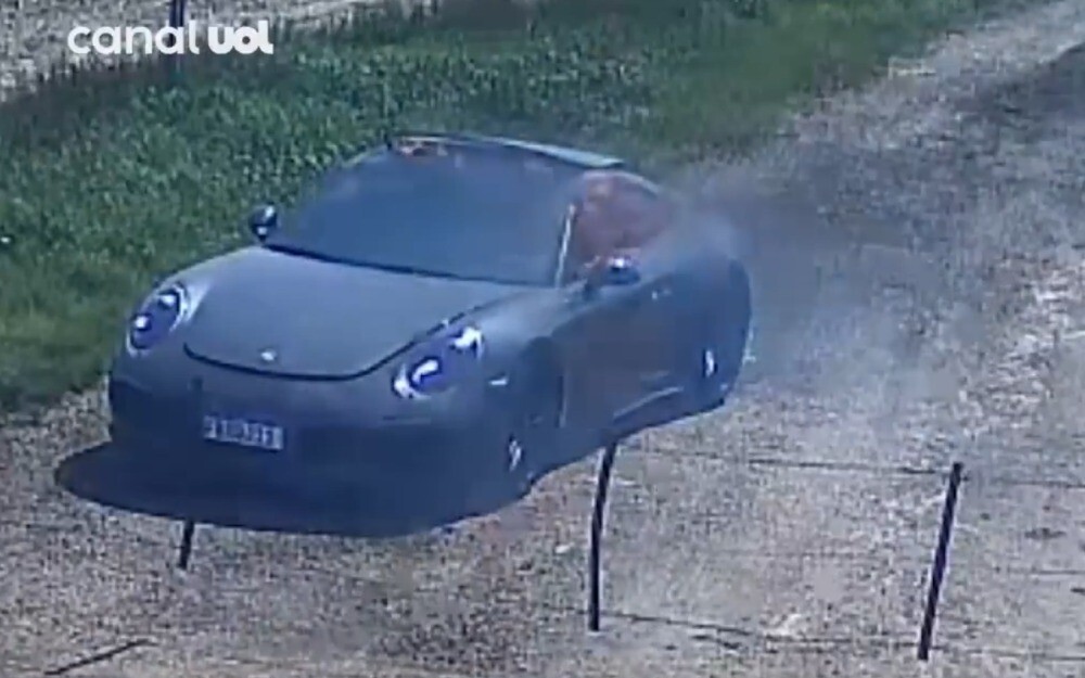 Бразилец сжёг Porsche 911 ради страховки, но не знал о камере видеонаблюдения