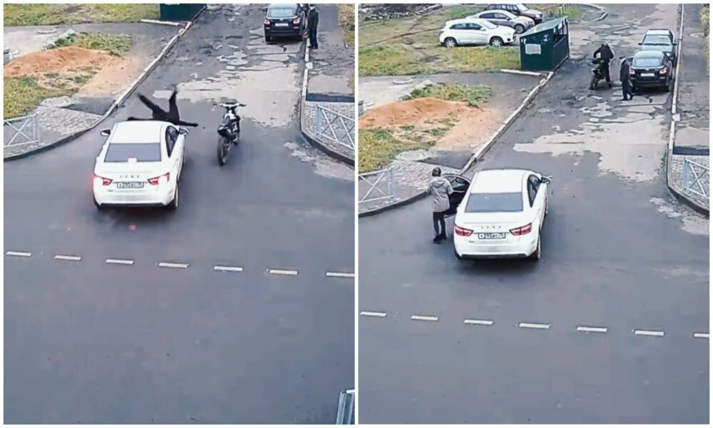 Сбежал с места аварии