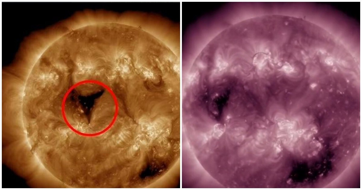 На Солнце заметили дыру в 20 раз больше Земли, которая грозит нам магнитными бурями