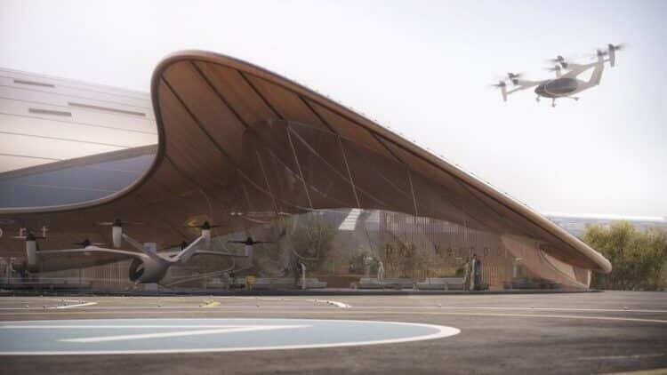 Представлен проект терминала для «летающих такси» в Дубае