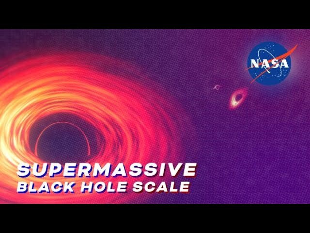 NASA наглядно показало чудовищные размеры чёрных дыр 