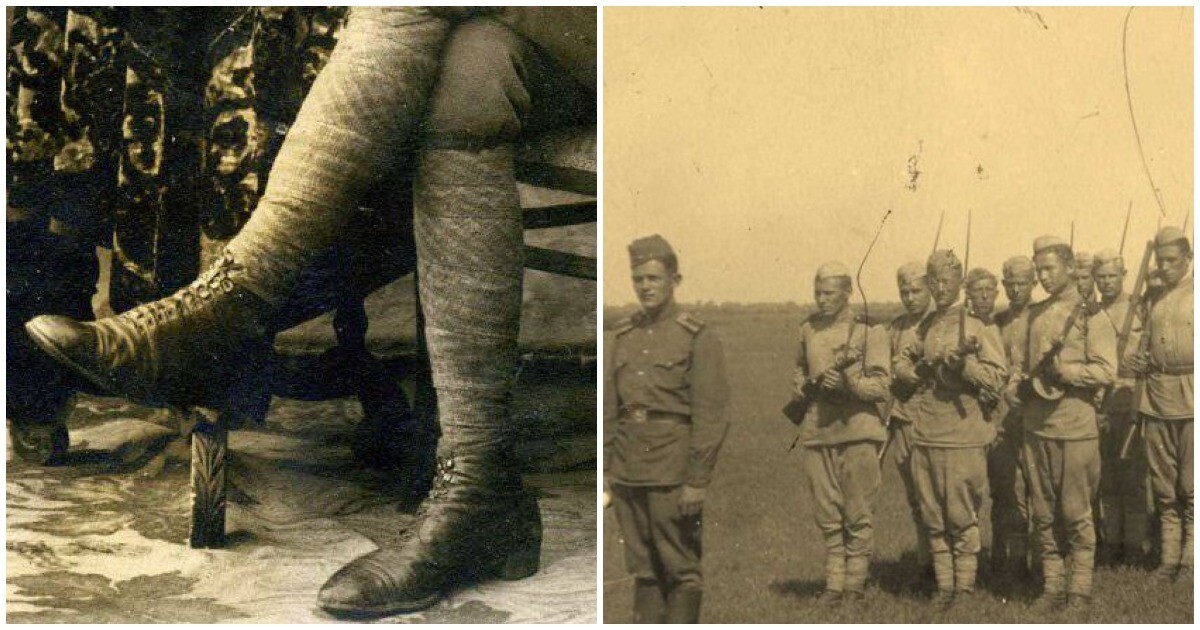 Почему солдаты предпочитали ходить в обмотках, а не в сапогах