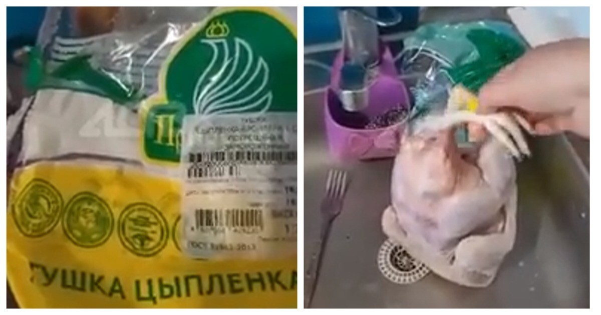 «Кто ты, чудовище?»: россиянка случайно купила тушку цыплёнка-мутанта и показала его на видео