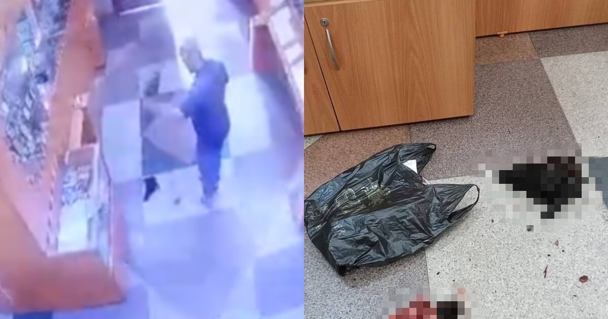 В Красноярске неадекватный мигрант ворвался в храм и разбросал части туши барана