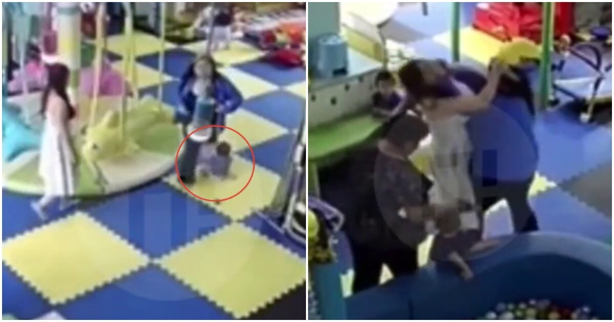 В игровом центре Кызыла женщина пнула ребёнка ногой и избила за замечание его мать