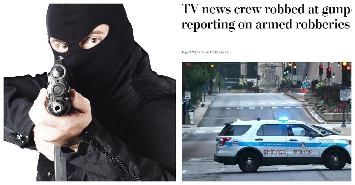 ТВ-группу ограбили в американском Чикаго во время съёмки репортажа об ограблениях