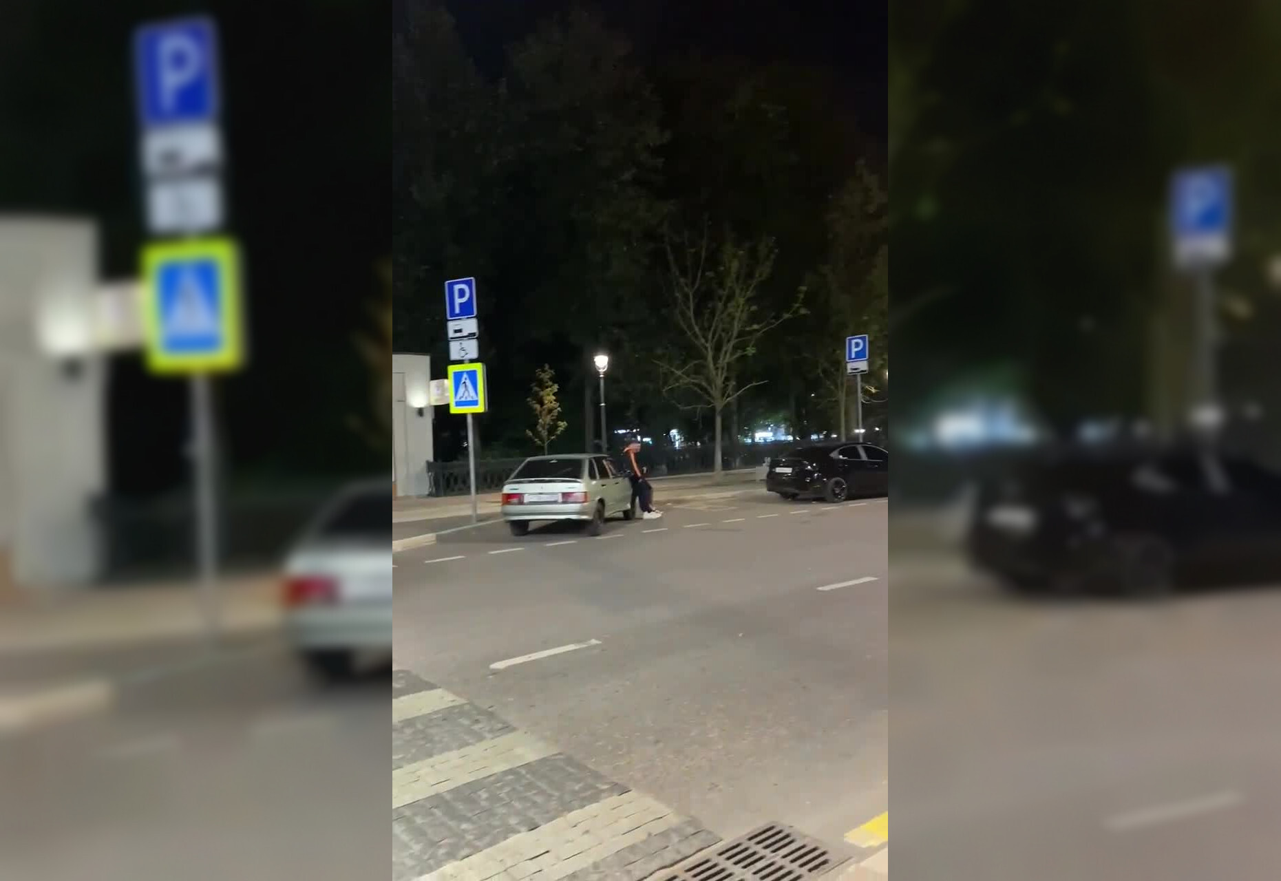 В Звенигороде кавказцы решили по кайфу поиграть в футбол на дороге