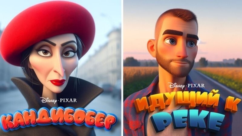 Герои мемов в стиле мультфильмов студии Pixar