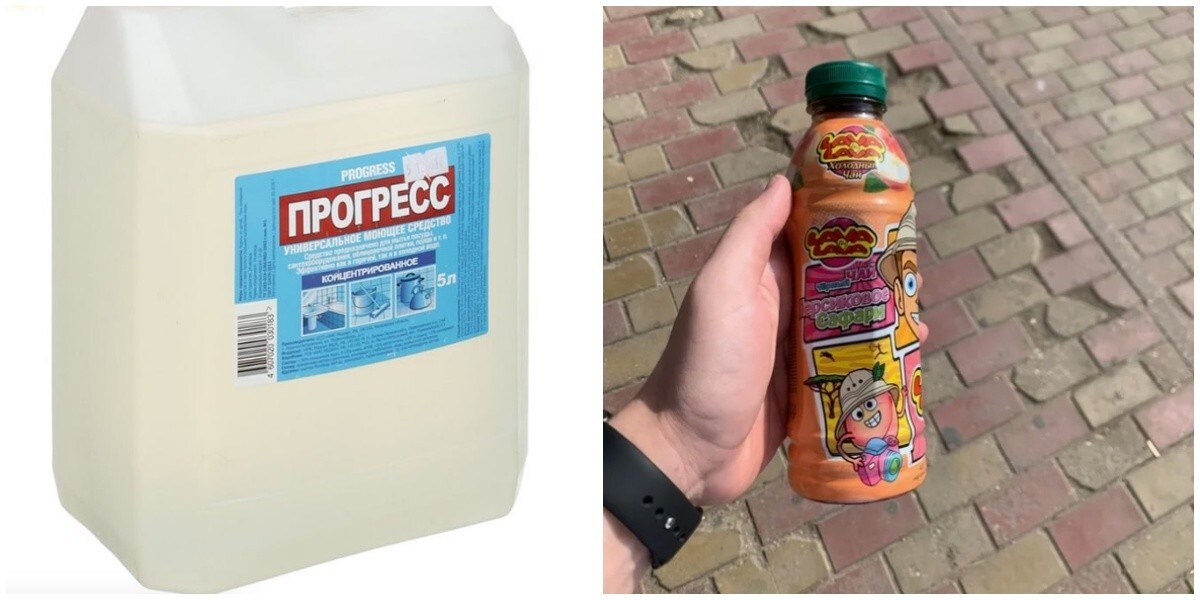 В Москве школьник отравился напитком потому, что кто-то налил туда моющее средство