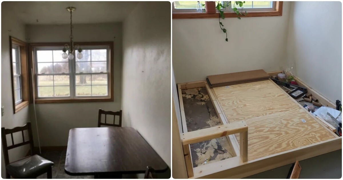 Фото до и после ремонта: семья купила дом 1950-х годов и переделала кухню