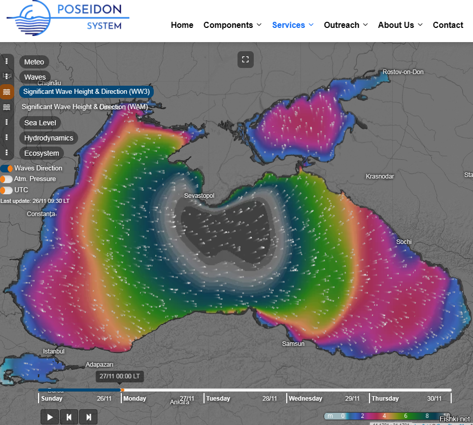 На Крым прямо сейчас налетает буря со скоростью ветра 100 км/ч и волнами 10 м...