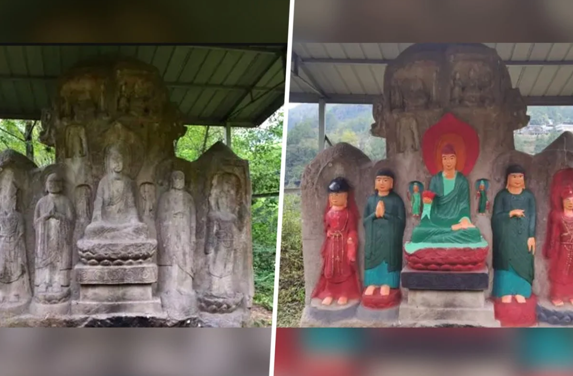 Бойся добра, китайцы испортили 1400 летние статуи из благодарности