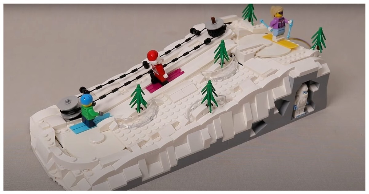 Залипательная&nbsp;лыжная трасса из LEGO