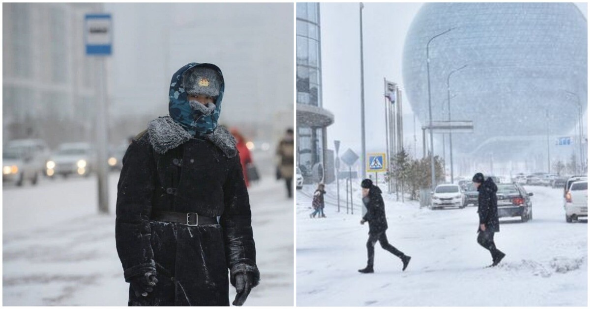 В Казахстане МЧС предупредило жителей о 380-градусном морозе