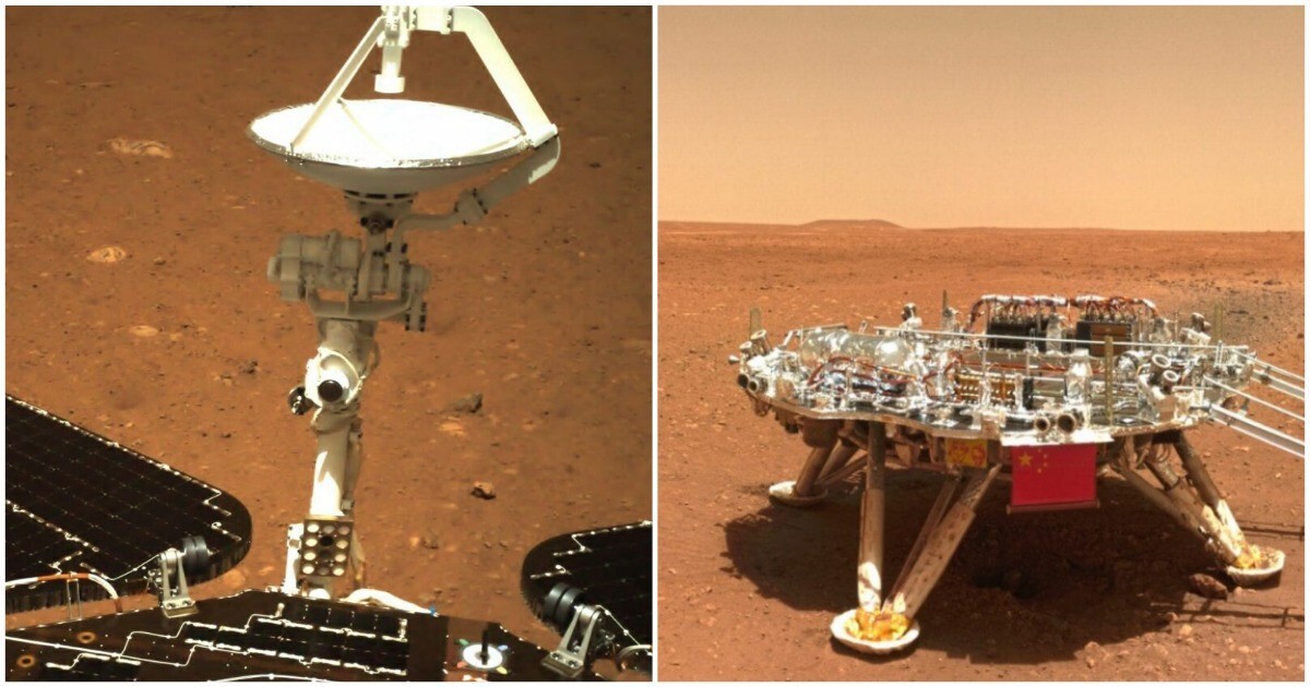 Китайский марсоход исчез на Марсе после обнаружения странных многоугольников