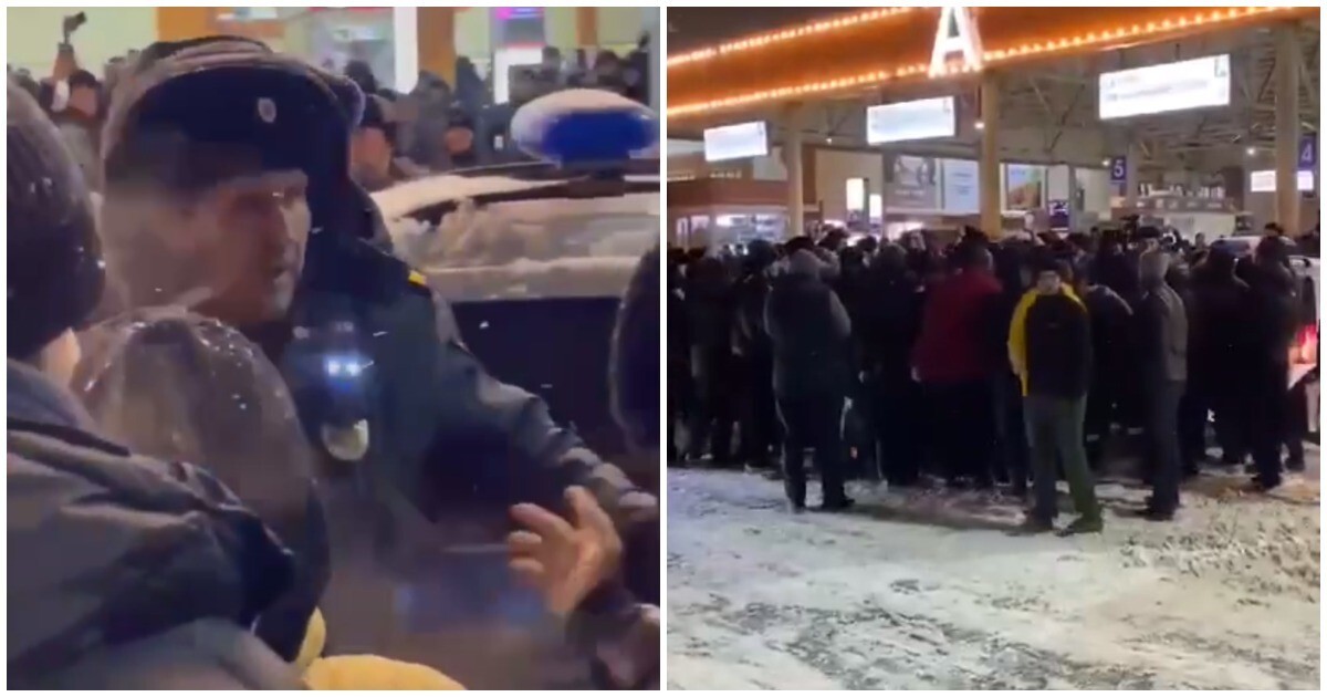 На рынке "Садовод" мигранты попытались отбить у полицейских нарушителя