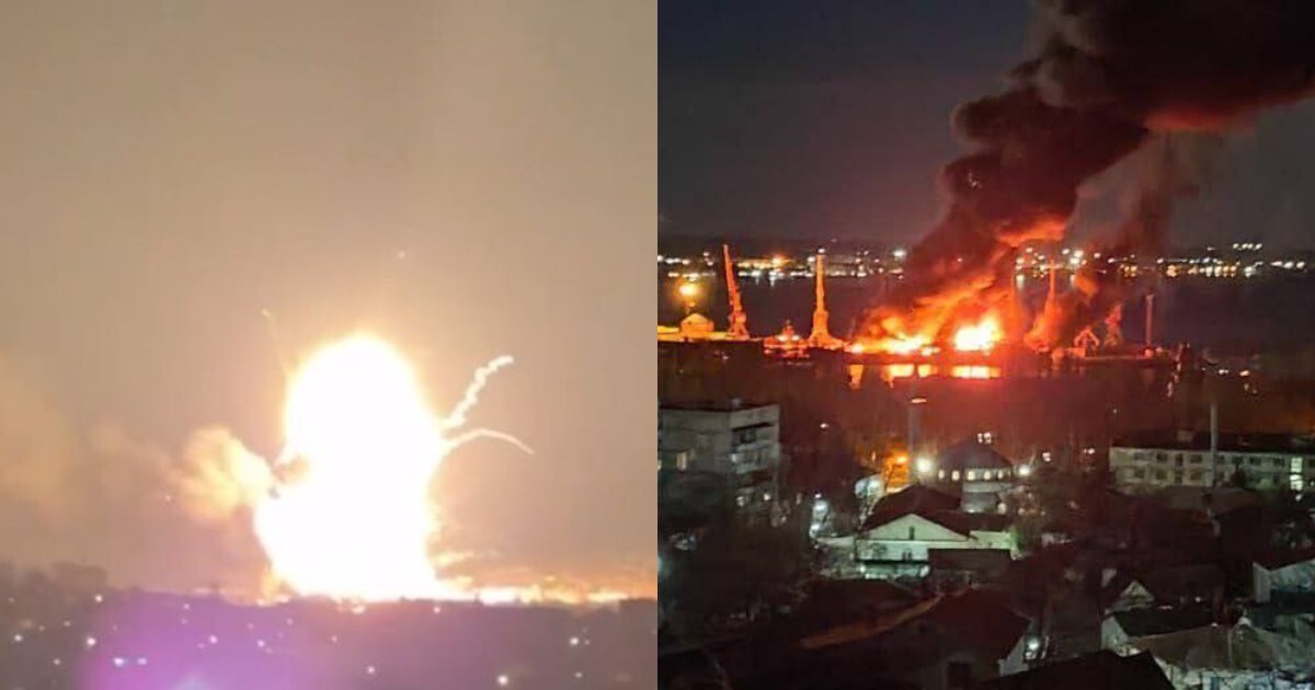 "Море горело": что известно о сегодняшних взрывах в Феодосии