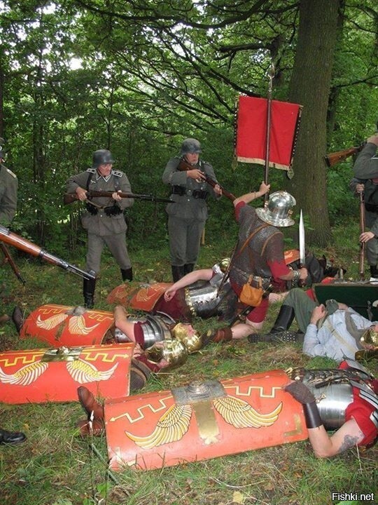 Нападение германцев на римлян в Тевтобургском лесу
