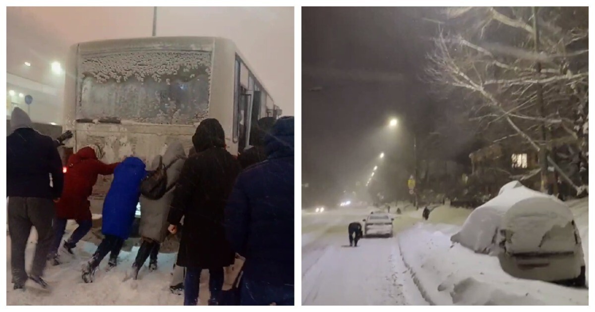 В Челябинске выпал снег и начался апокалипсис