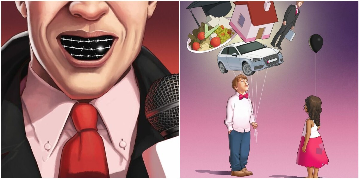 25 честных иллюстраций о современном обществе