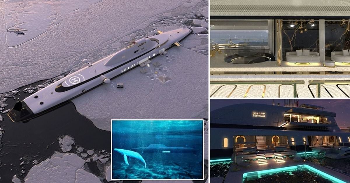 Концепт первой в мире яхты-субмарины для миллиардеров
