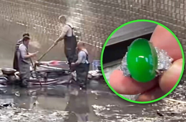 В Китае отец жениха уронил обручальное кольцо стоимостью 140 000 долларов в канализацию