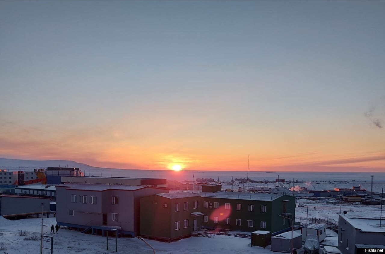 Восход солнца на Чукотке