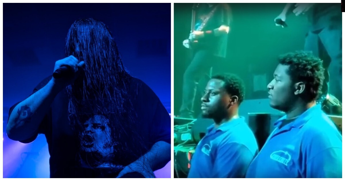 Охранник впервые оказался на концерте группы Cannibal Corpse