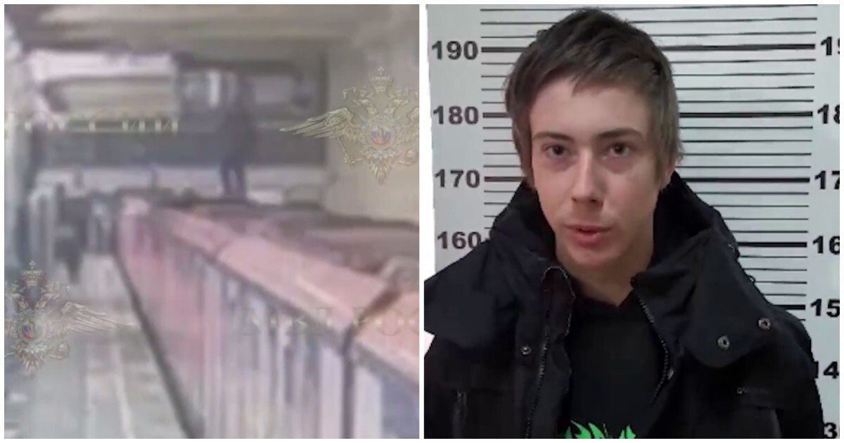 Сотрудники полиции поймали парня,&nbsp;прокатившегося на крыше поезда в метро