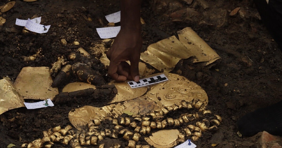 В Панаме обнаружена гробница с золотом и керамическими артефактами