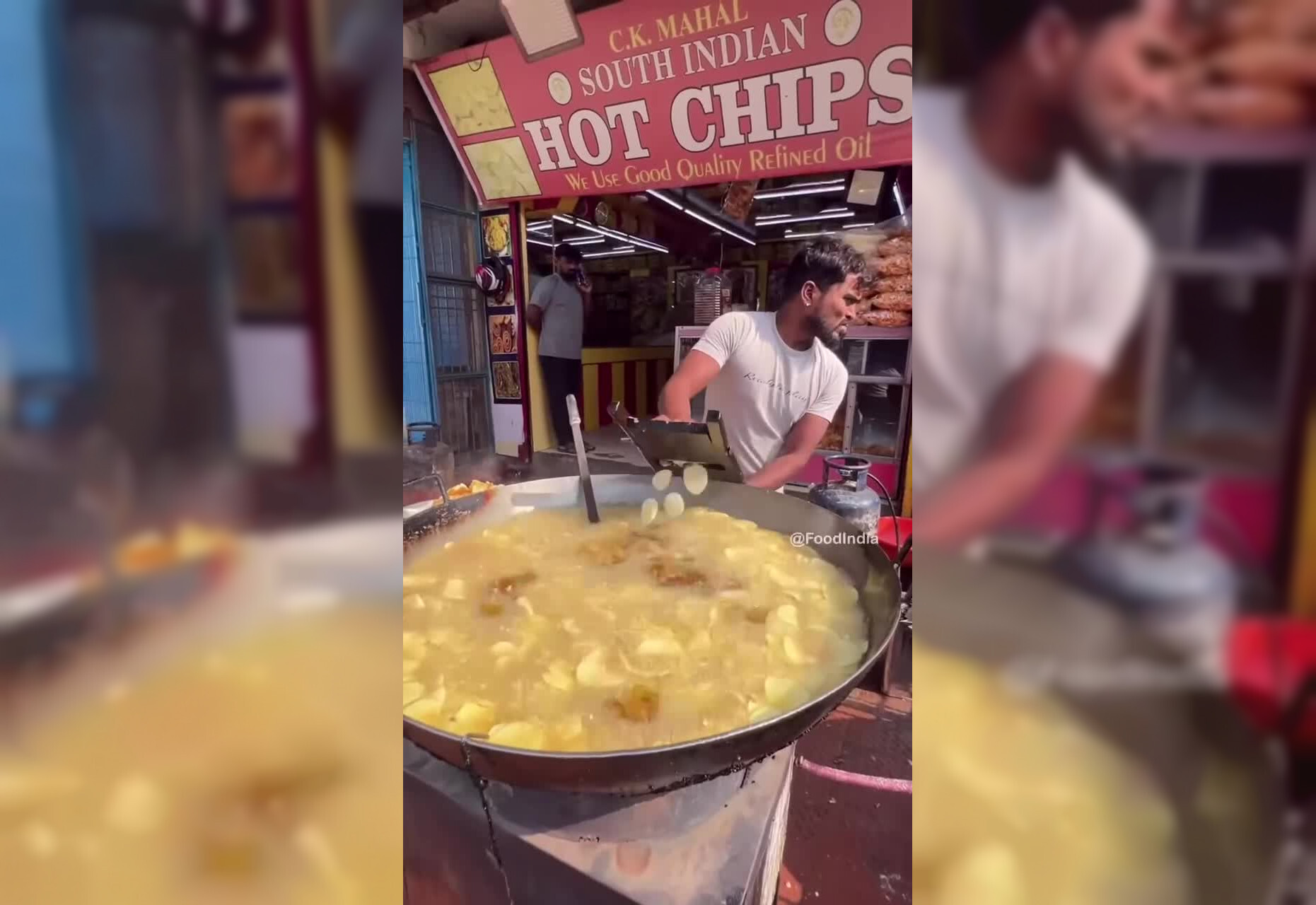 Как готовят чипсы в Индии