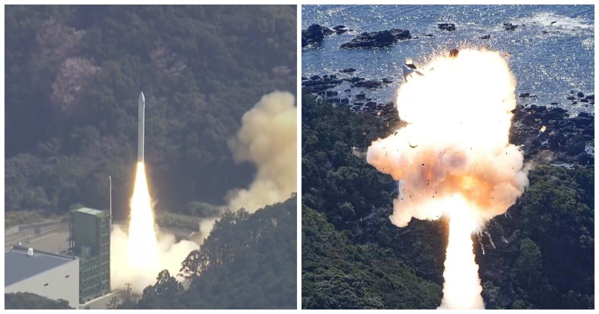 Японская ракета взорвалась через несколько секунд после старта